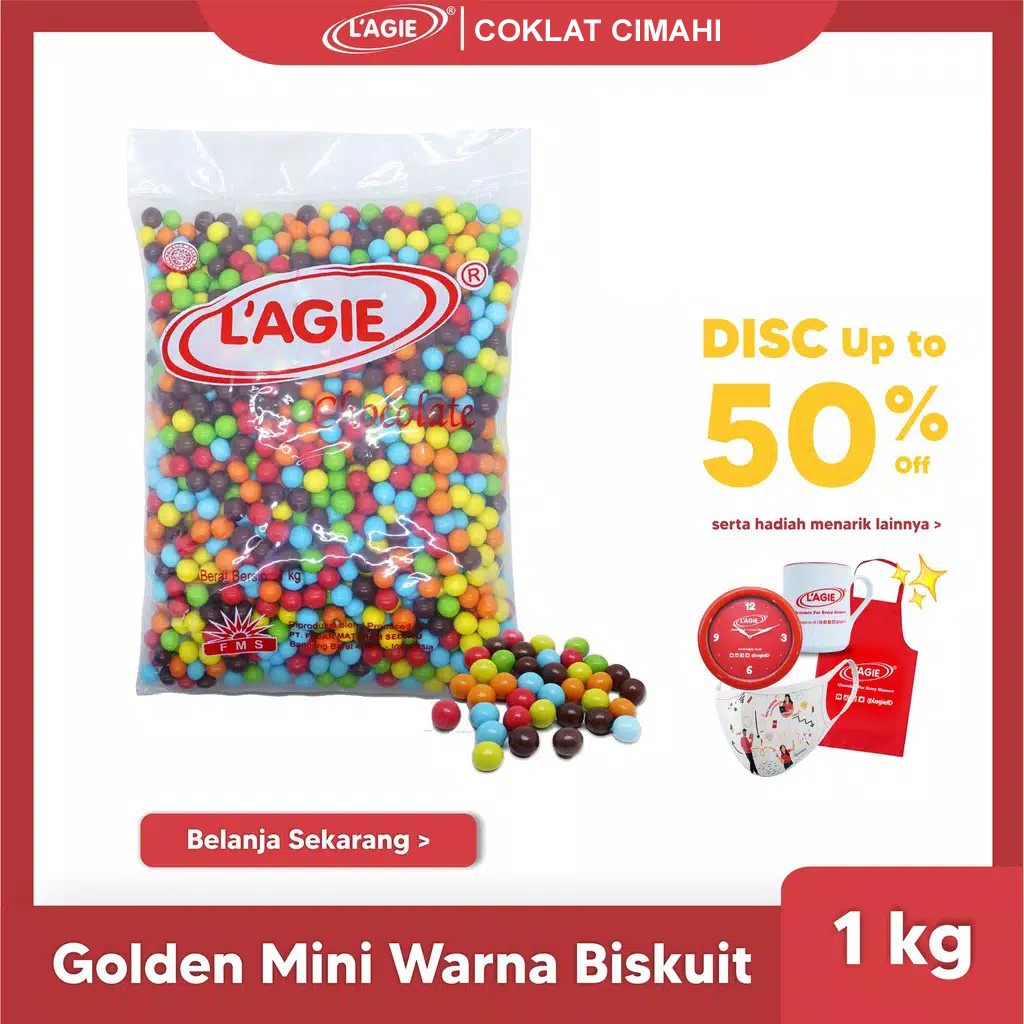 

Coklat Lagie Kiloan Biskuit Golden City Mini Aneka Warna 1kg