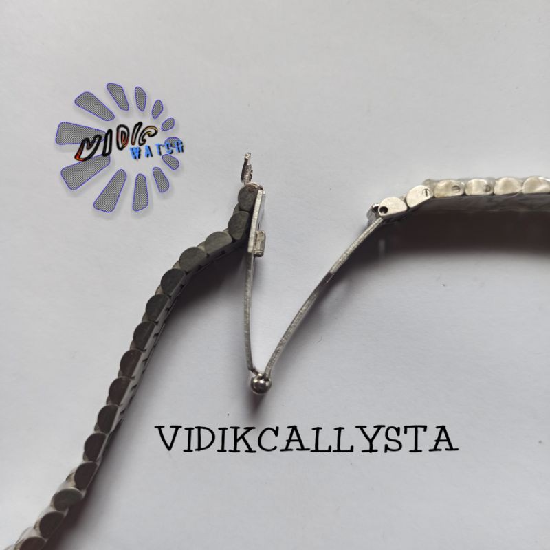 RANTAI ROLEX WANITA DATE JUST 14MM CURVED JUBILE FULL SILVER STAINLESS STEEL SOLID ORIGINAL OEM