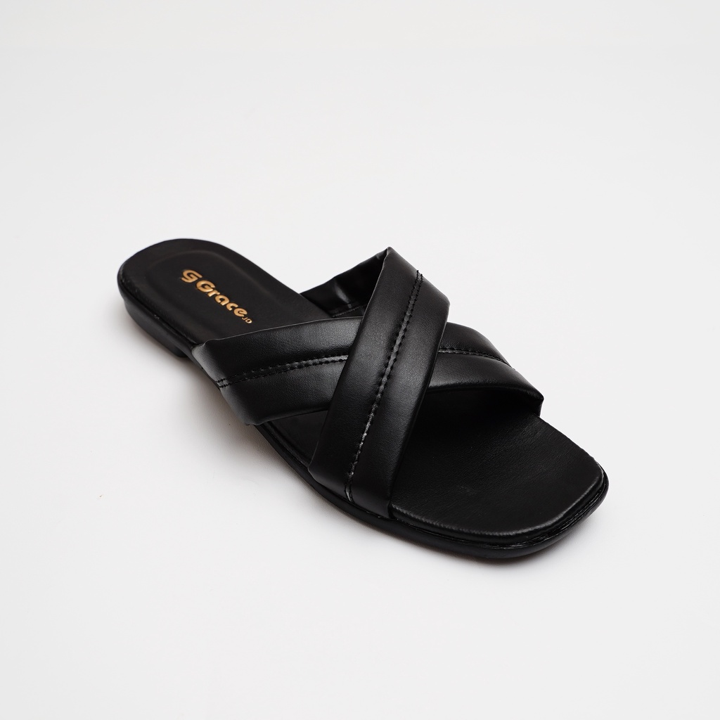 GRACE [MELISA Silang] Sandal Selop Kelly/ Sandal Flat Wanita Silang / Sendal Wanita Puffy