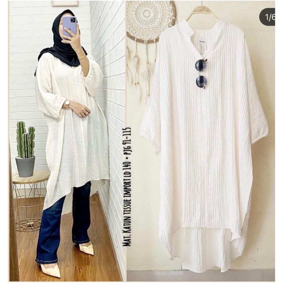 LONG TUNIK POLOS IMPORT
