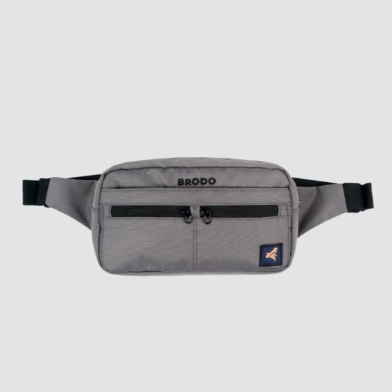Brodo Original Best Seller - Tas Selempang Pio Waist Bag Grey
