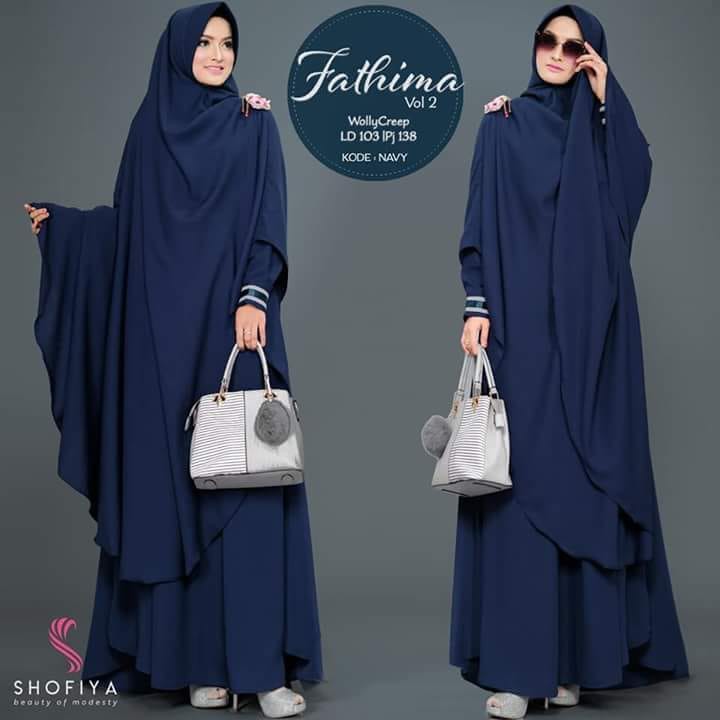 "FATIMAH SYARI" GAMIS SYARI CANTIK DAN ANGGUN ORIGINAL SHOFIYA, WOLLYCREPE, NYAMAN, TEBAL, JATUH