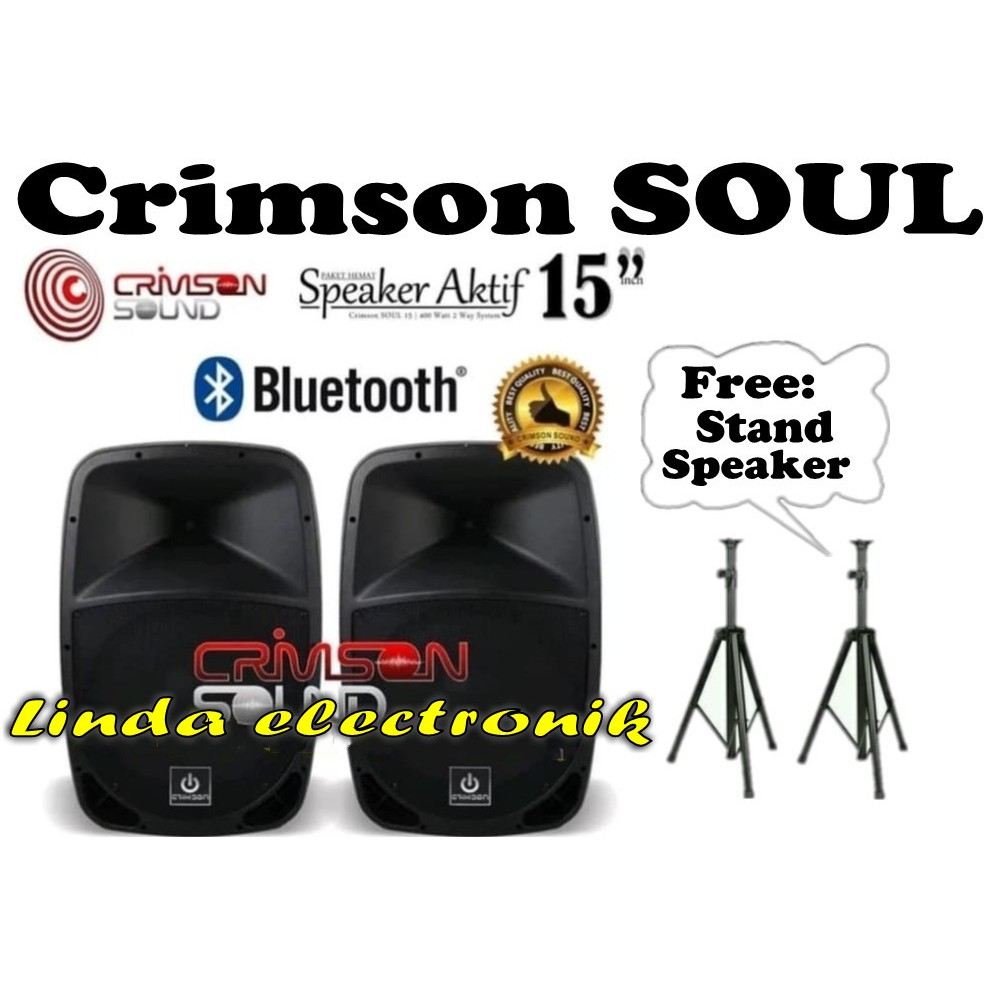 speaker aktif crimson soul 15inch 2pcs ORYGINAL CRIMSON SOUL 15