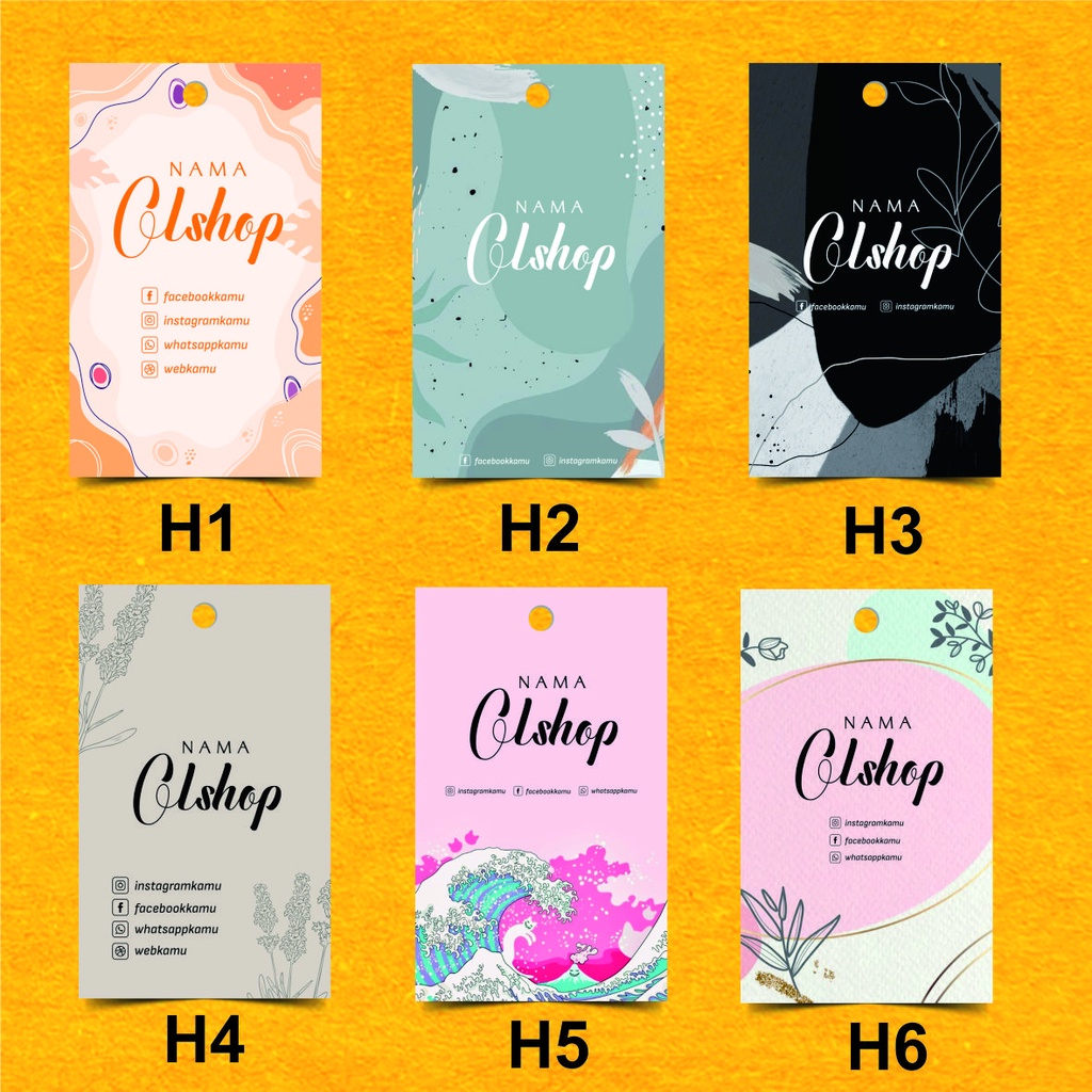 

HANG TAG BAJU FASHION ACCESORIS PRODUK HIJAB JILBAB KERUDUNG PAKAIAN CELANA ROK