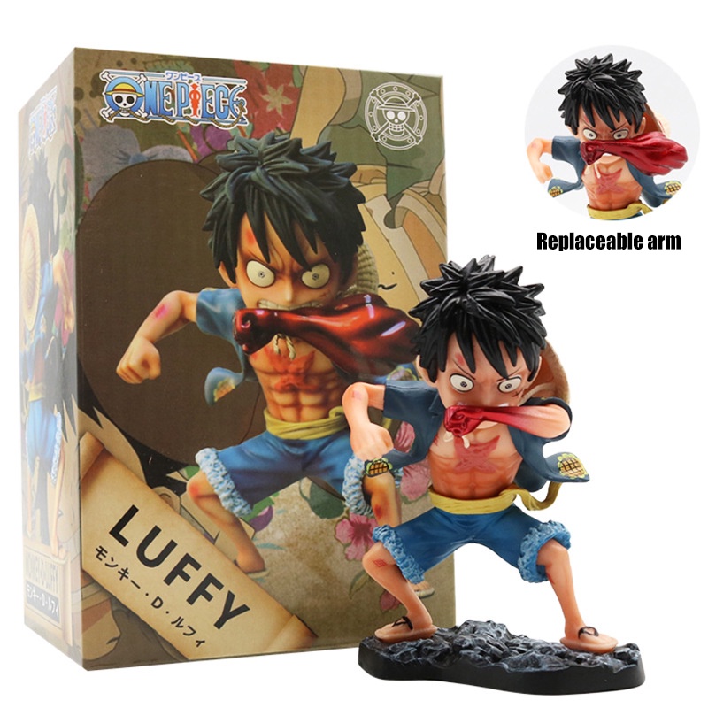 Mainan Action Figure Anime One Piece Luffy Topi Jerami Bahan PVC Ukuran 13cm Untuk Hadiah Anak