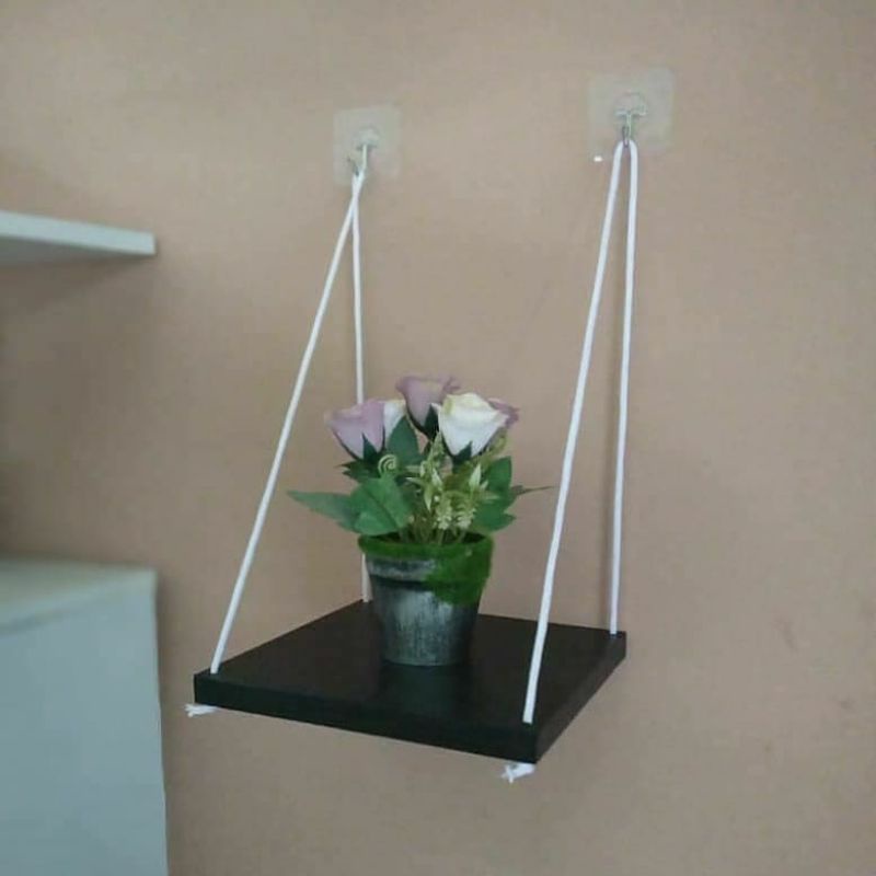 Rak gantung / rak tempel dinding / rak bunga minimalis