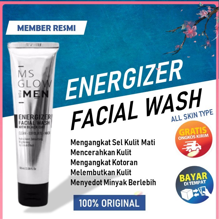 MS Glow Men Facial Wash / MS Glow For Men Energizer Facial Wash