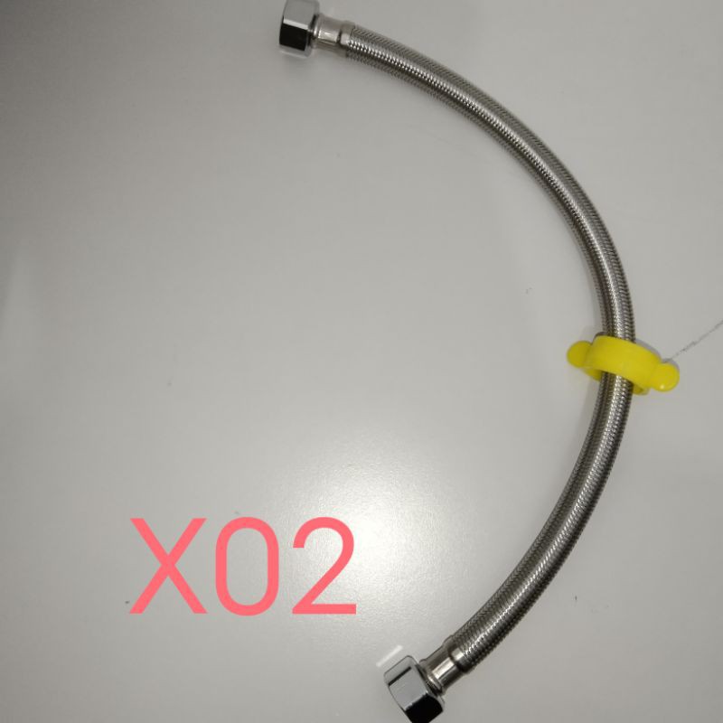 Selang Fleksibel Anyam 40 Cm Stainless- Flexible Hose 40cm Selang Air Wastafel Closet
