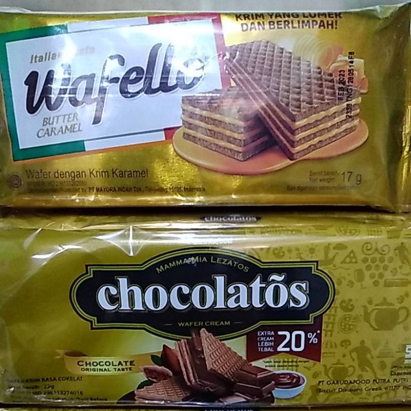 Pilihan Wafello / Chocolatos 1 Renceng ( 10 pcs )