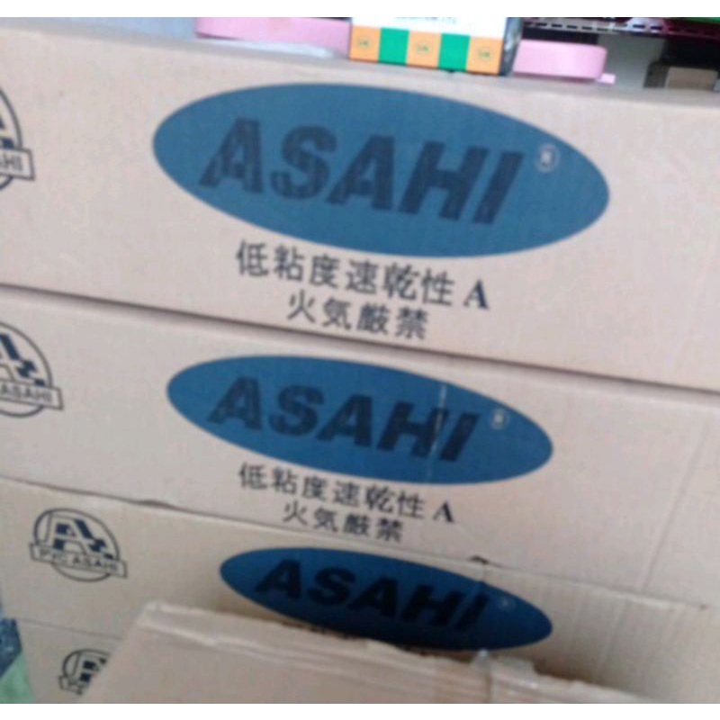 Lem Pipa Asahi 400 Gram / Lem PVC Kaleng / Lem PVC Asahi Kaleng 1 Dus isi 10 Kaleng