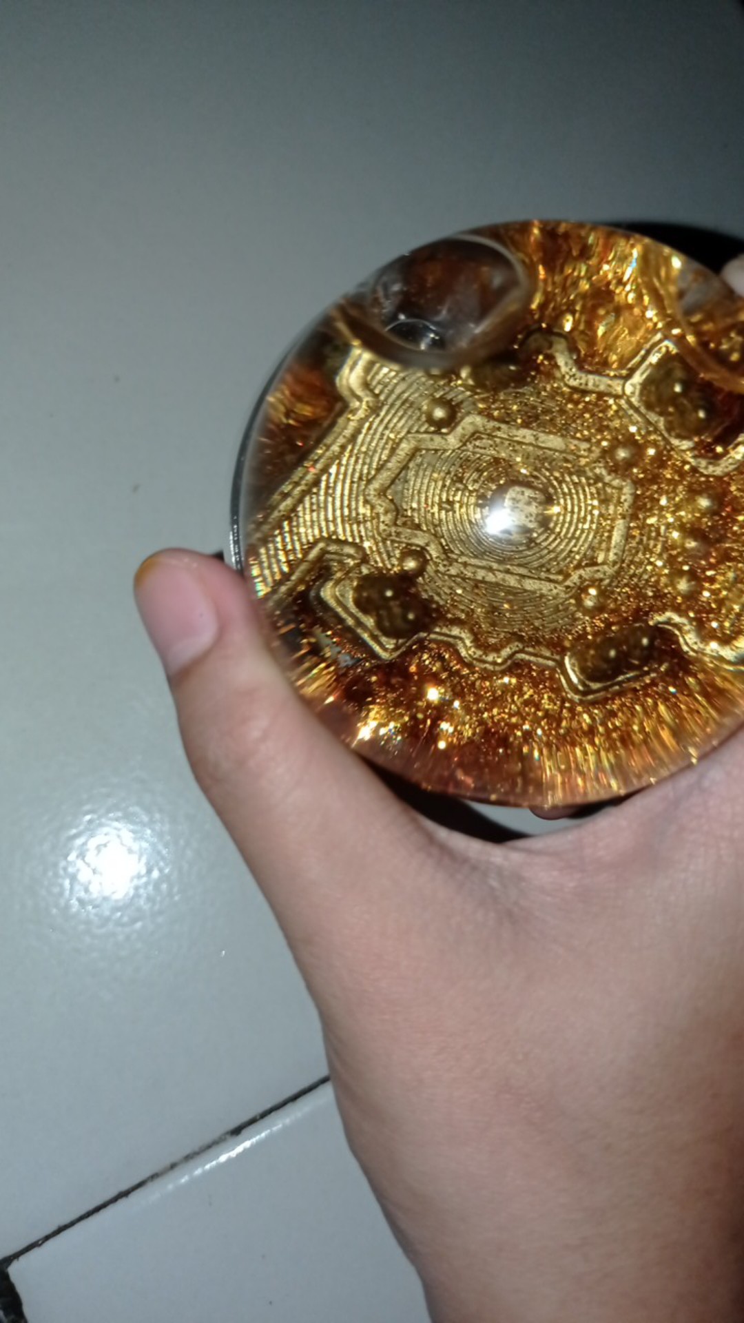 Indokaligrafi Miniatur Pajangan Bola Masjid Al Haram Hiasan Meja Tempat Pen Holder Aksesoris Muslim