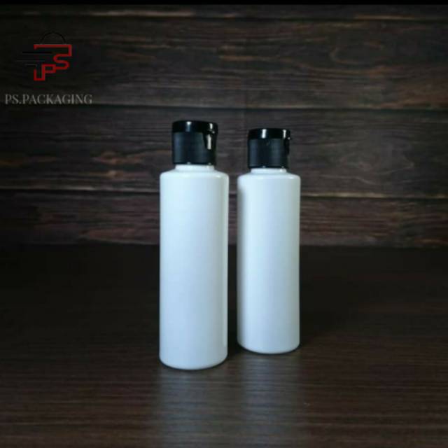 Botol Fliptop 60 ML RF Botol Putih Fliptop Hitam / botol plastik tutup fliptop / fliptop / botol fli