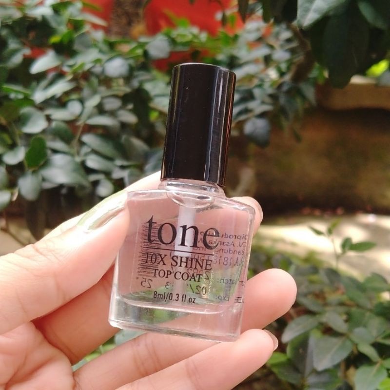 Kutek Bening Kutek Tone Nail Lacquer Pengkilap Kutek