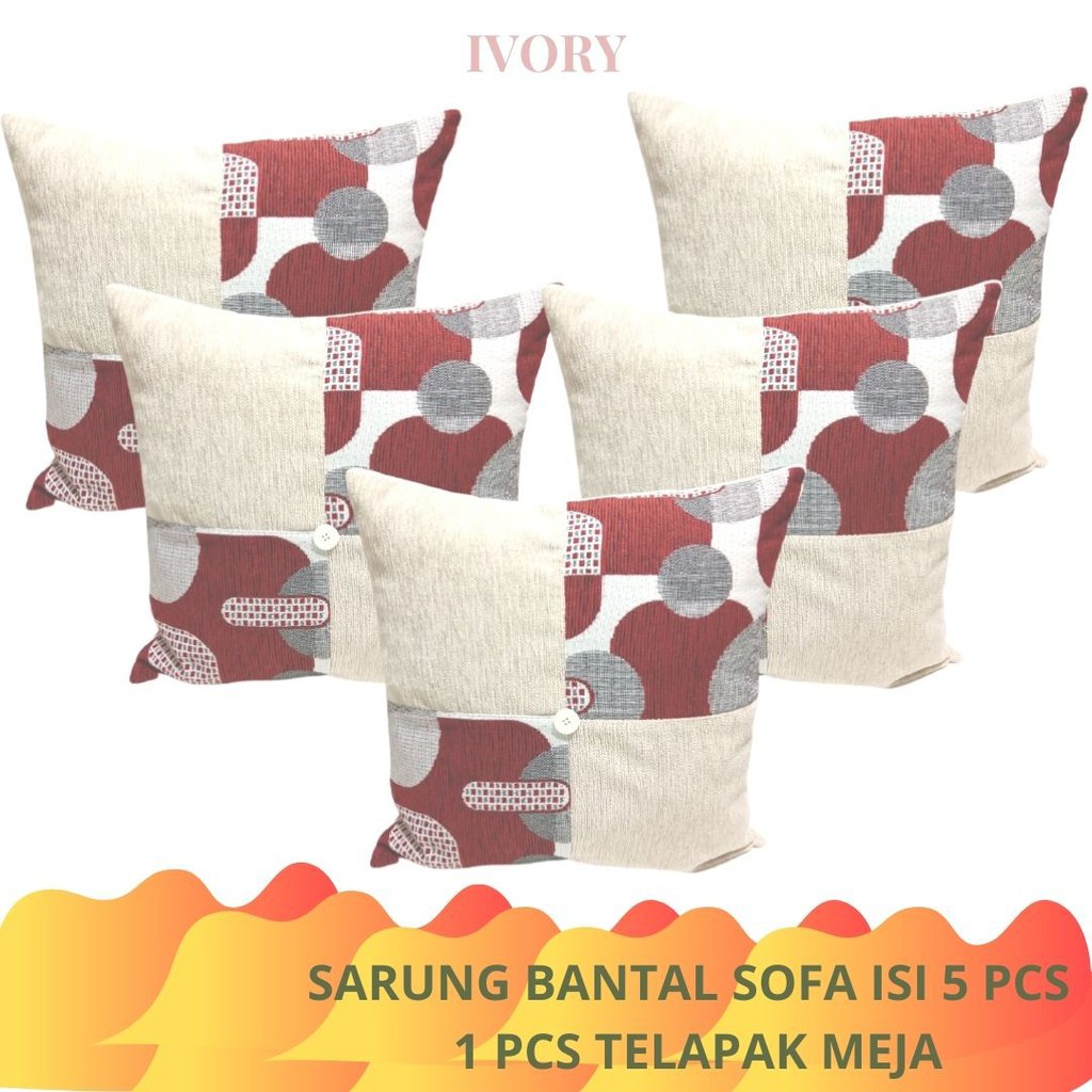 Rc Sarung Bantal Sofa Motif Minimalis Berbagai Warna