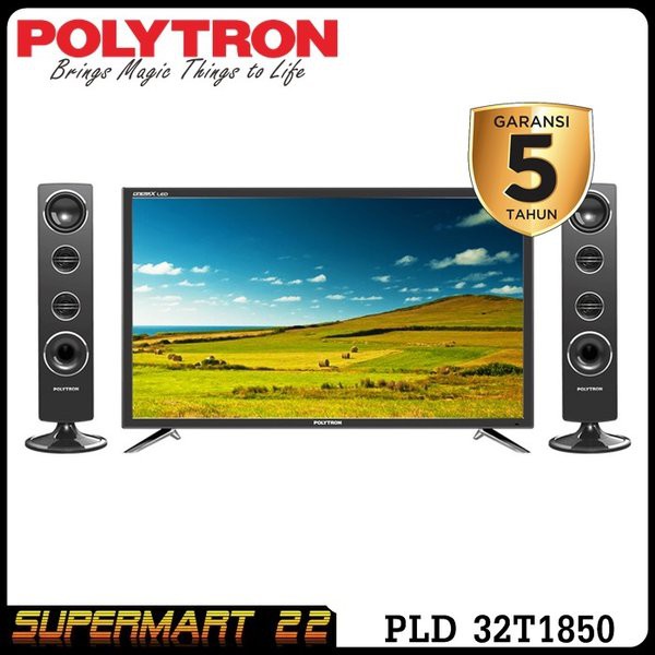 Penawaranspesial TV LED 32 Inch Polytron PLD 32T1850 Tower Diskon