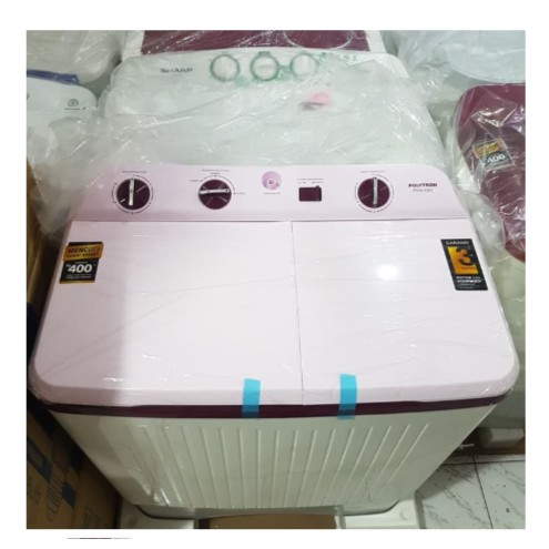 Polytron Mesin Cuci 2 Tabung 8Kg PWM-8363 PWM 8363 Twin Tube GARANSI