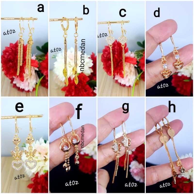 Anting titanium import kode A 04 import awet,tahan lama,