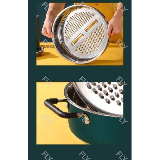 PANCI STEAMER PENGUKUS DENGAN PARUTAN COOKING HOT POT 28CM/30CM