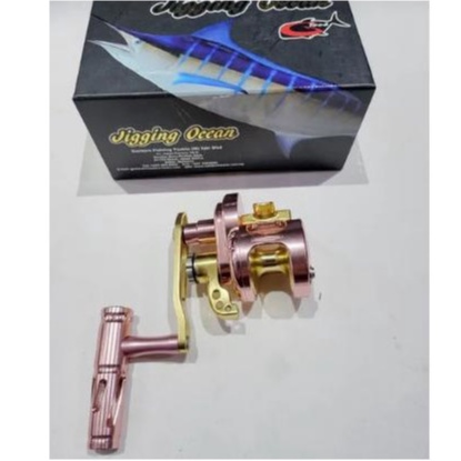Reel OH G-TECH JIGGING OCEAN 101HG (Color ROSE GOLD) (LEFT HANDLE)