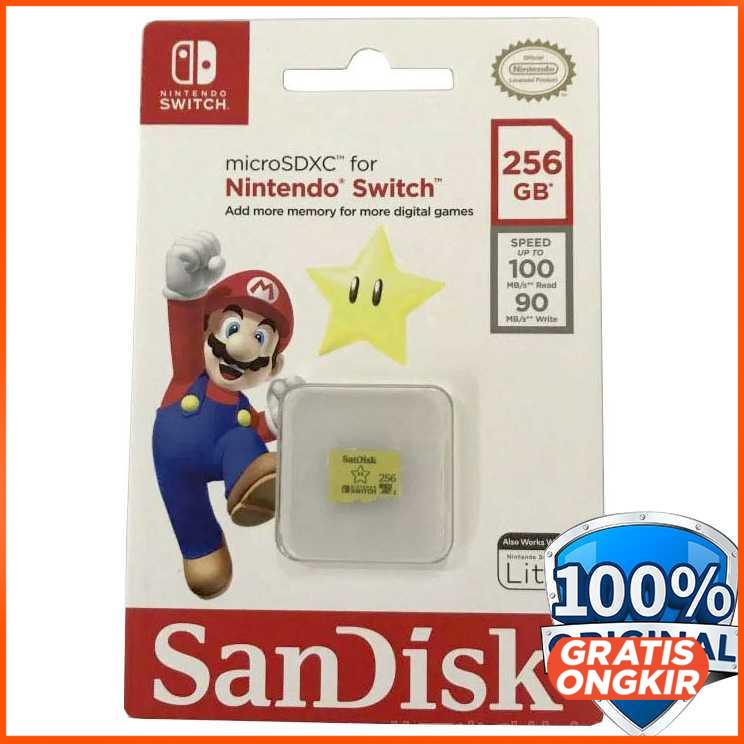 Sandisk MicroSDXC Nintendo Switch UHS-1 100MB s - SDSQXAO 256GB