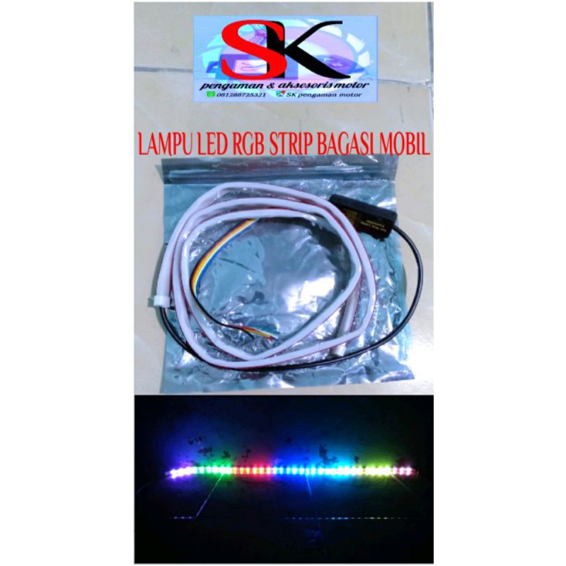 LAMPU LED STRIP RGB BAGASI MOBIL 12 VOLT