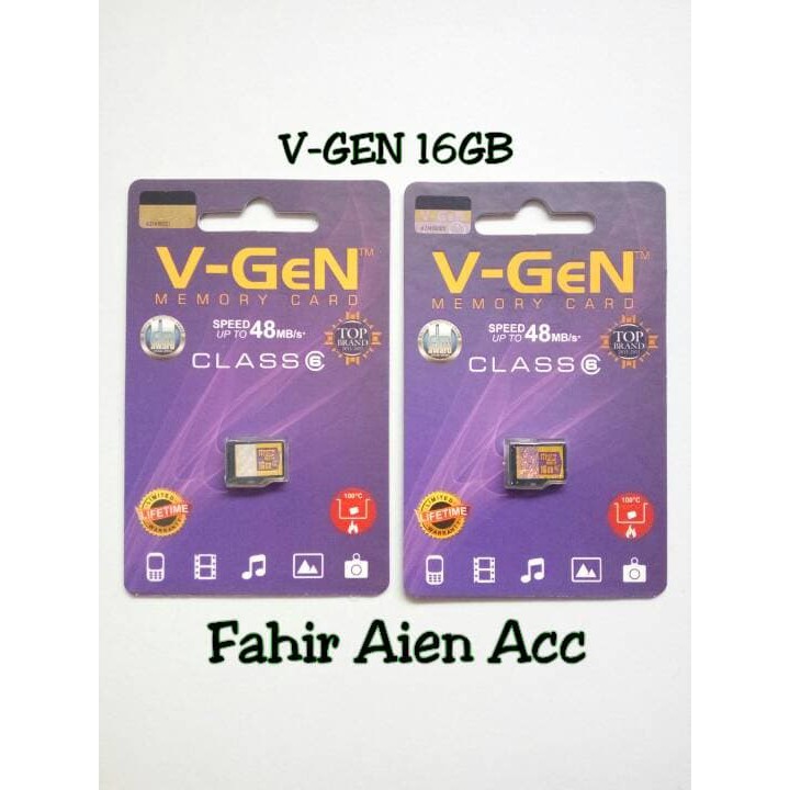 Unik V-Gen 16Gb Microsd Memory Card Kartu Memori Vgen 16Gb Garaansi Resmi Terbatas