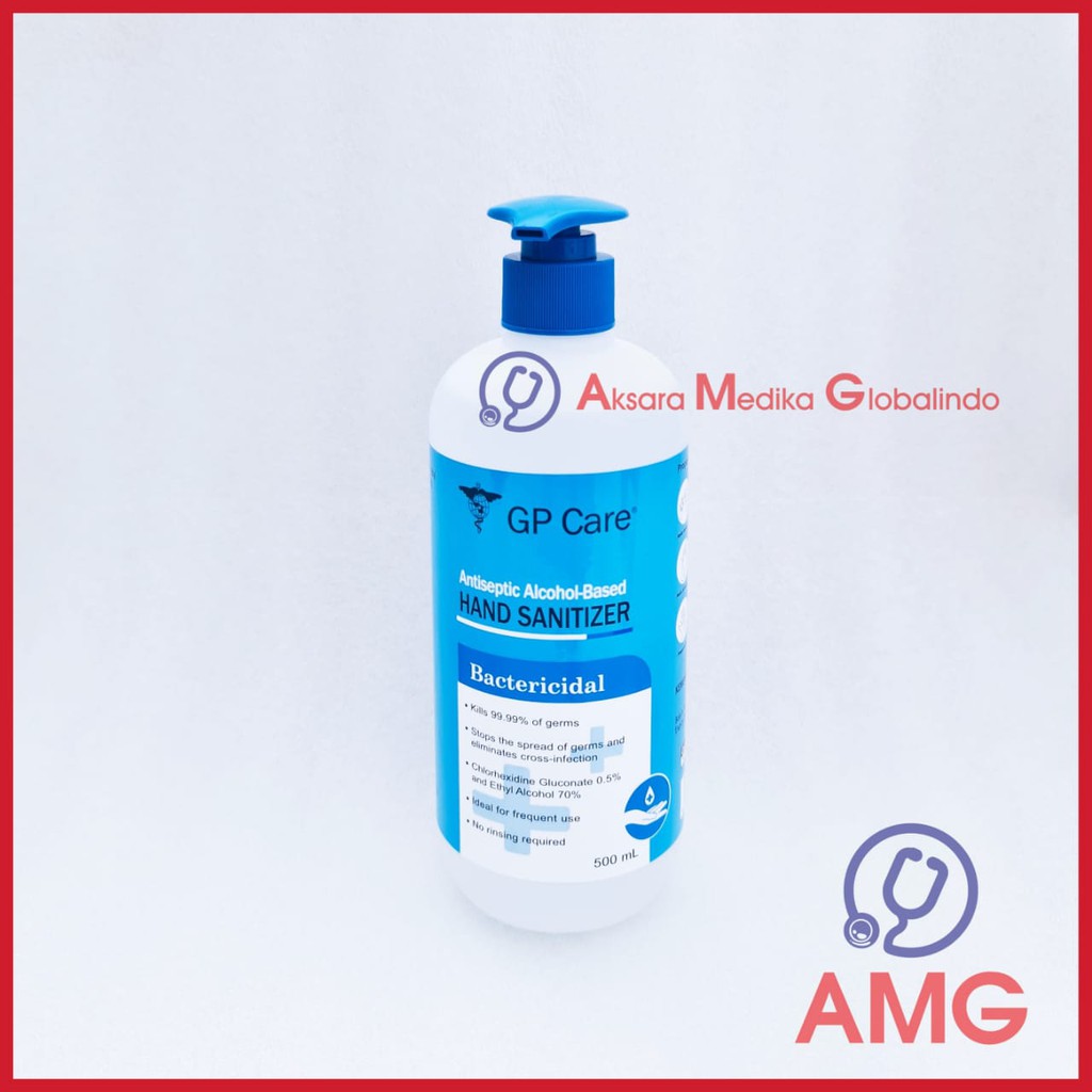 HANDSANITIZER GP CARE ALCOHOL BASED/CAIR PUPM 500ML #AKSAMED