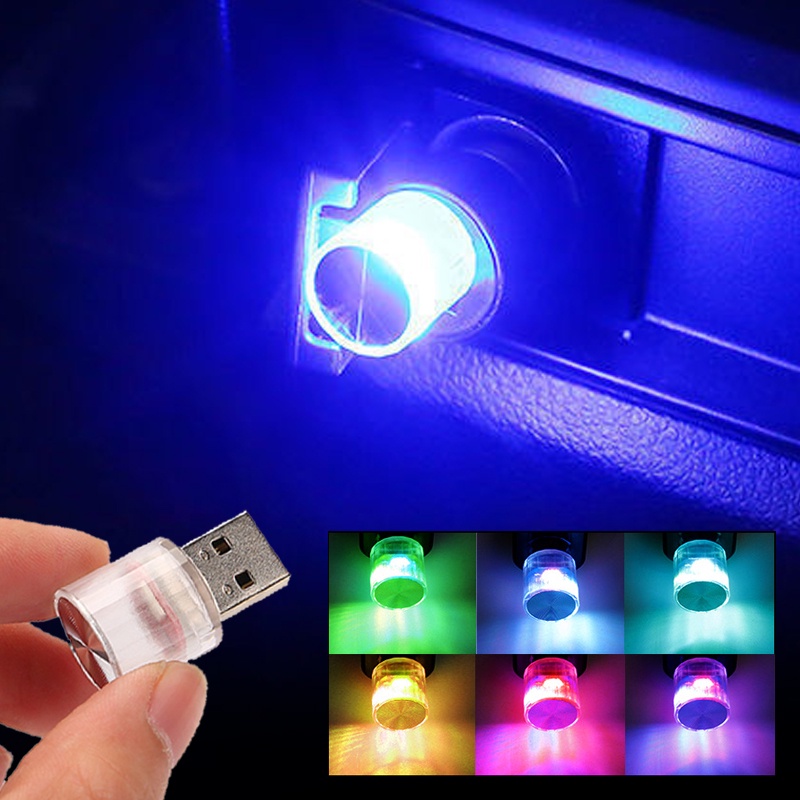 Lampu Atmosfir led mini usb plug play Untuk Dekorasi Mobil