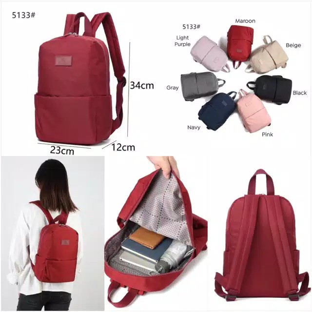 PROMO GUDIKA 5133 | Backpack Waterproof Wanita Tas Ransel Laptop Anti Air Import Original | Ransel Cewek | Ransel Perempuan | Tas Wanita