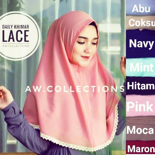 Khimar daily lace