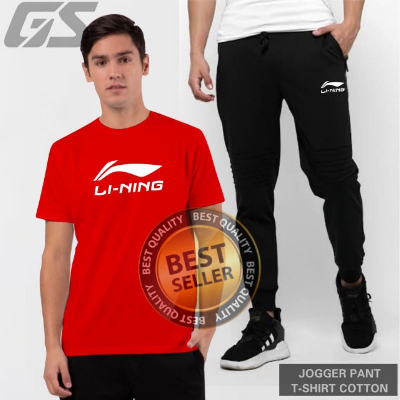 Setelan Jersey badminton kaos badminton celana Jogger pants olahraga Badminton