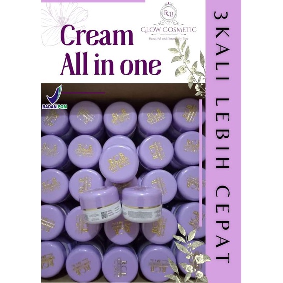 TERLARIS !!! CREAM RCB GLOW STEP 1 original