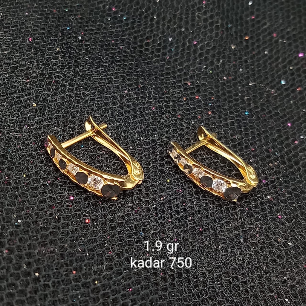 Anting emas 17K - 1.9 gr kadar 750 - 3730