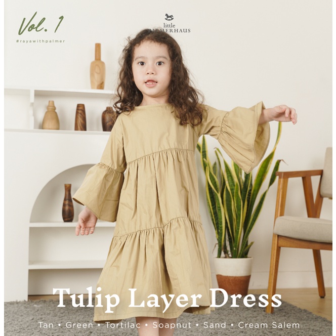 LPH15 LITTLE PALMERHAUS TULIP LAYER DRESS ANAK LAYER