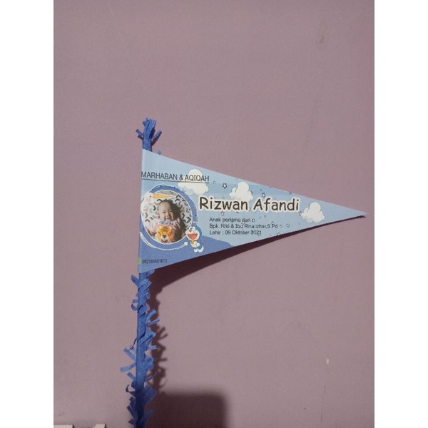 Bendera telur Aqiqah