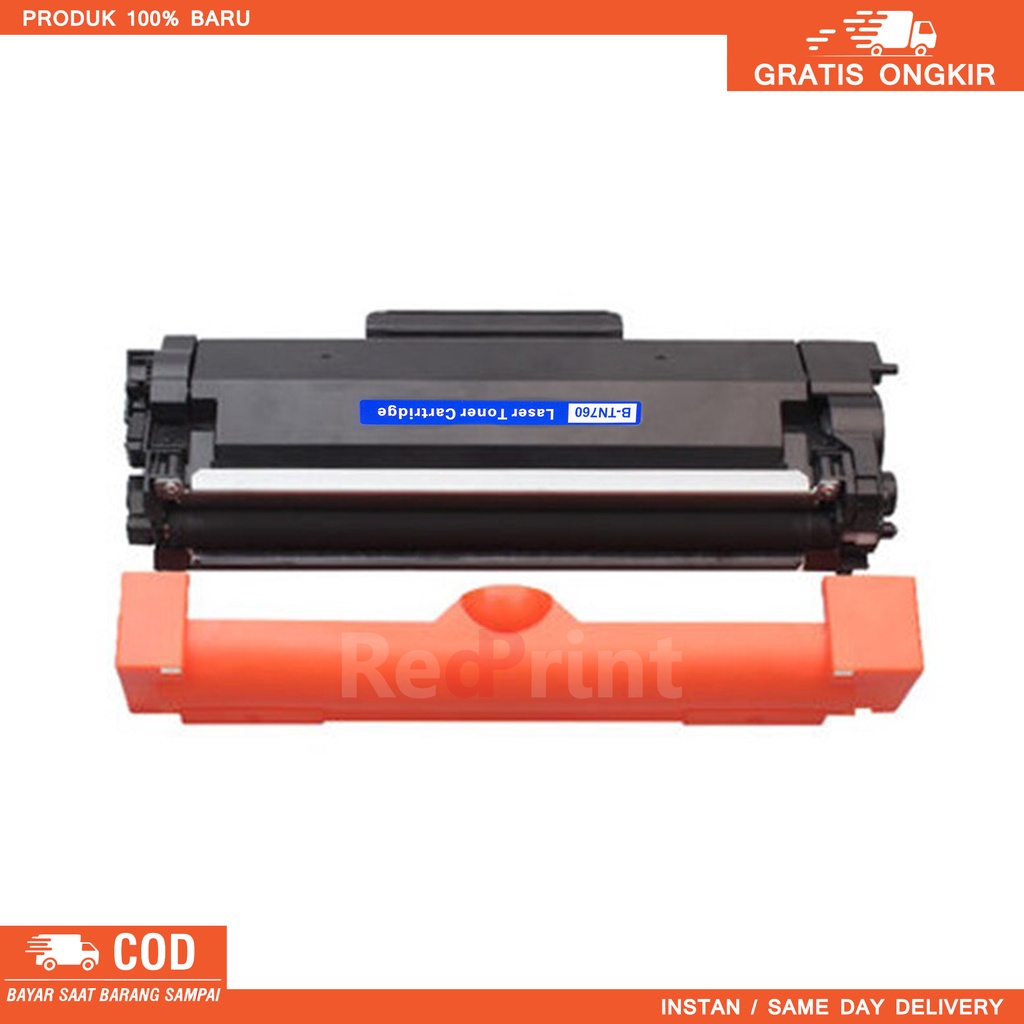 Toner Catridge TN760 Compatible printer laserjet DCP L2550DW, HL L2350DW, HL L2370DW, HL L2390DW, HL L2395DW, MFC L2710DW, MFC L2750DW