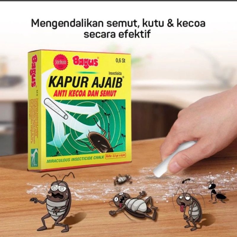 Kapur ajaib bagus anti semut dan kecoa