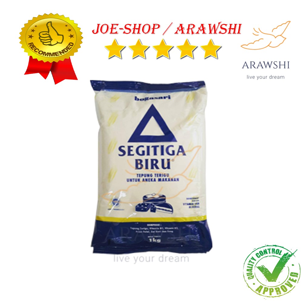 

TEPUNG SEGITIGA BIRU TERIGU TRANSPARAN PCK 1000g