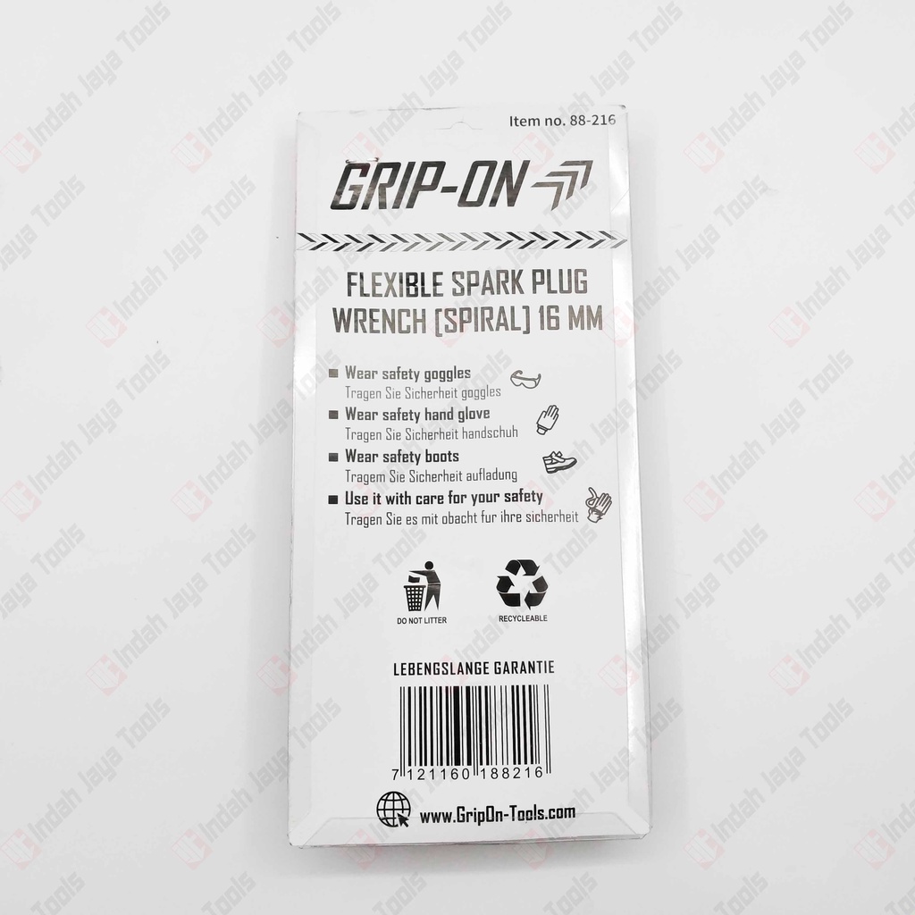 GRIP ON 88-516 Kunci Busi Motor Flexible 16 mm - Flexibel Spark Plug-3