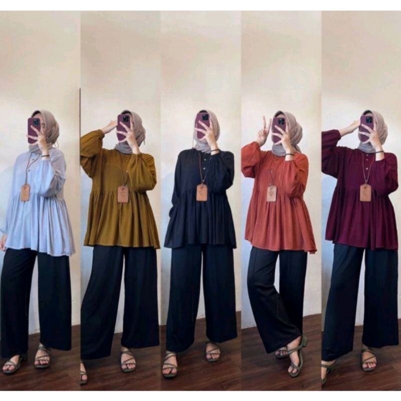 BISA COD / RANIA TOP / RANIA BLOUSE / BLOUSE CRINKLE PREMIUM / KEMEJA FORMAL KERJA / BLOUSE CRINKLE 