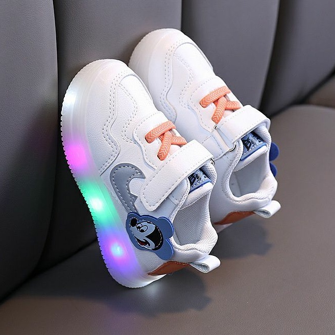 Juragan Junior (COD) Sepatu BRISKE Lampu LED Anak Perempuan Size 15-25