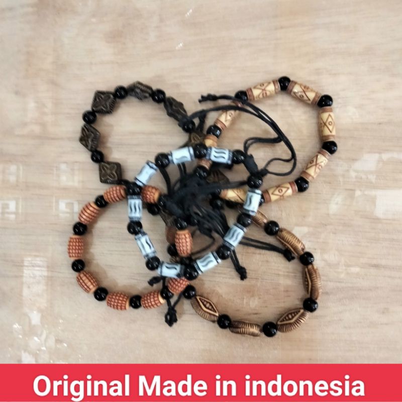 souvenir gelang serut manik mote adjustable