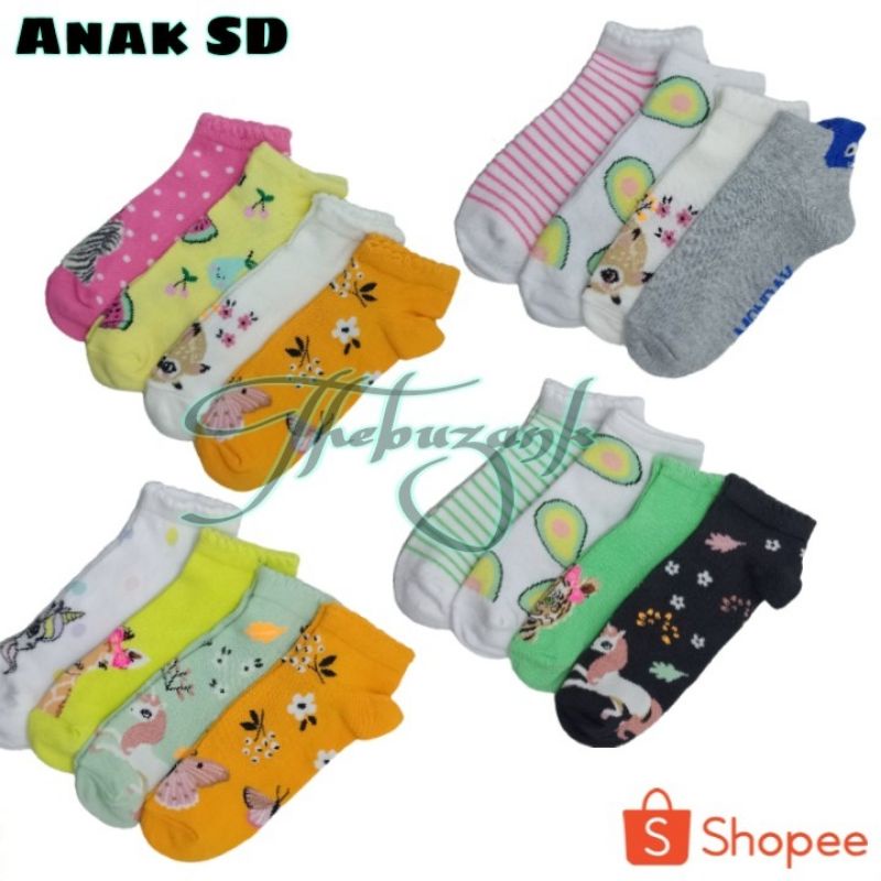 Kaos Kaki Semata Kaki untuk baby, Anak Paud,TK, SD Polos atau Motif Semata Kaki Random