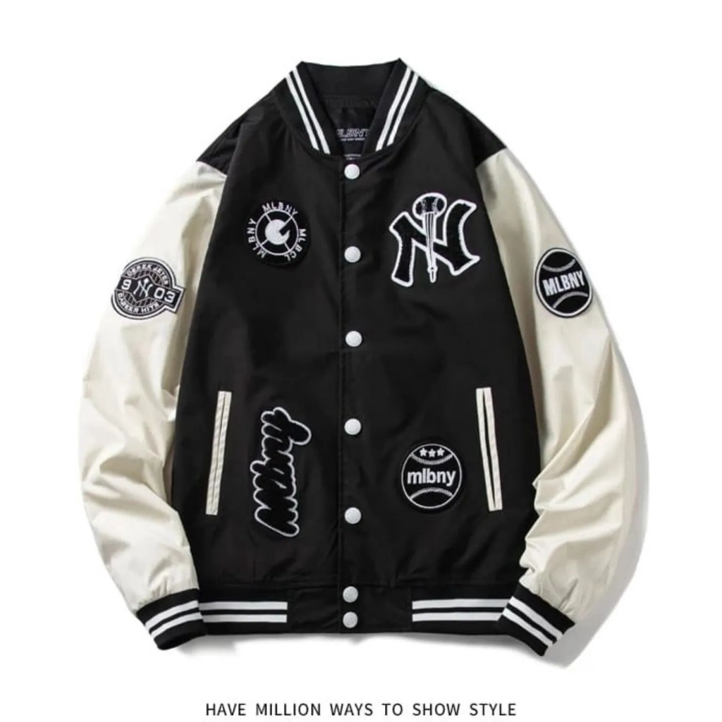MLB NY Jaket baseball / baseball jacket / baseball jaket / baseball jacket pria / baseball jacket wa
