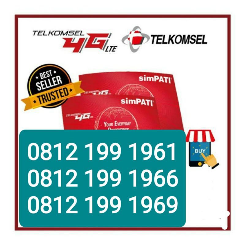 SIMPATI 11 DIGIT TAHUN 0812 199 1961,1966,1969