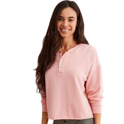 Aerie Henley Sweatshirt AERIE HENLEY SWEATSHIRT (2 COLOR)