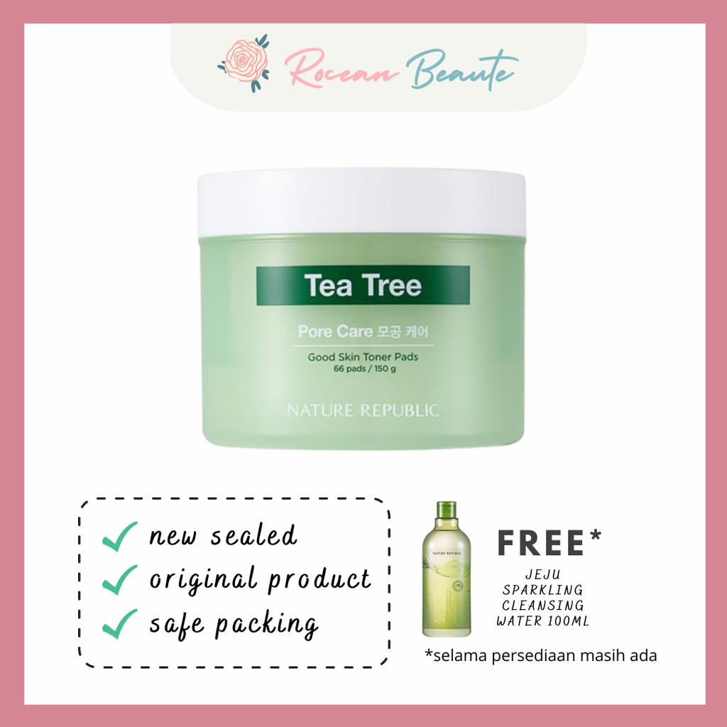 Nature Republic Good Skin Tea Tree Ampoule Toner Pad