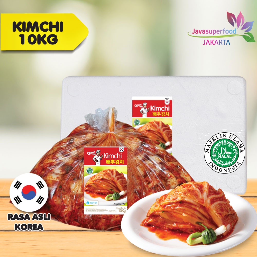 KIMCHI Sawi Fresh / Kimchi Halal / Kimchi Korea 10KG - Makanan Korea