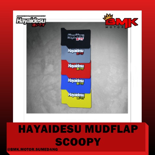 HAYAIDESU MUDFLAP HONDA SCOOPY AKSESORIS PENAHAN LUMPUR