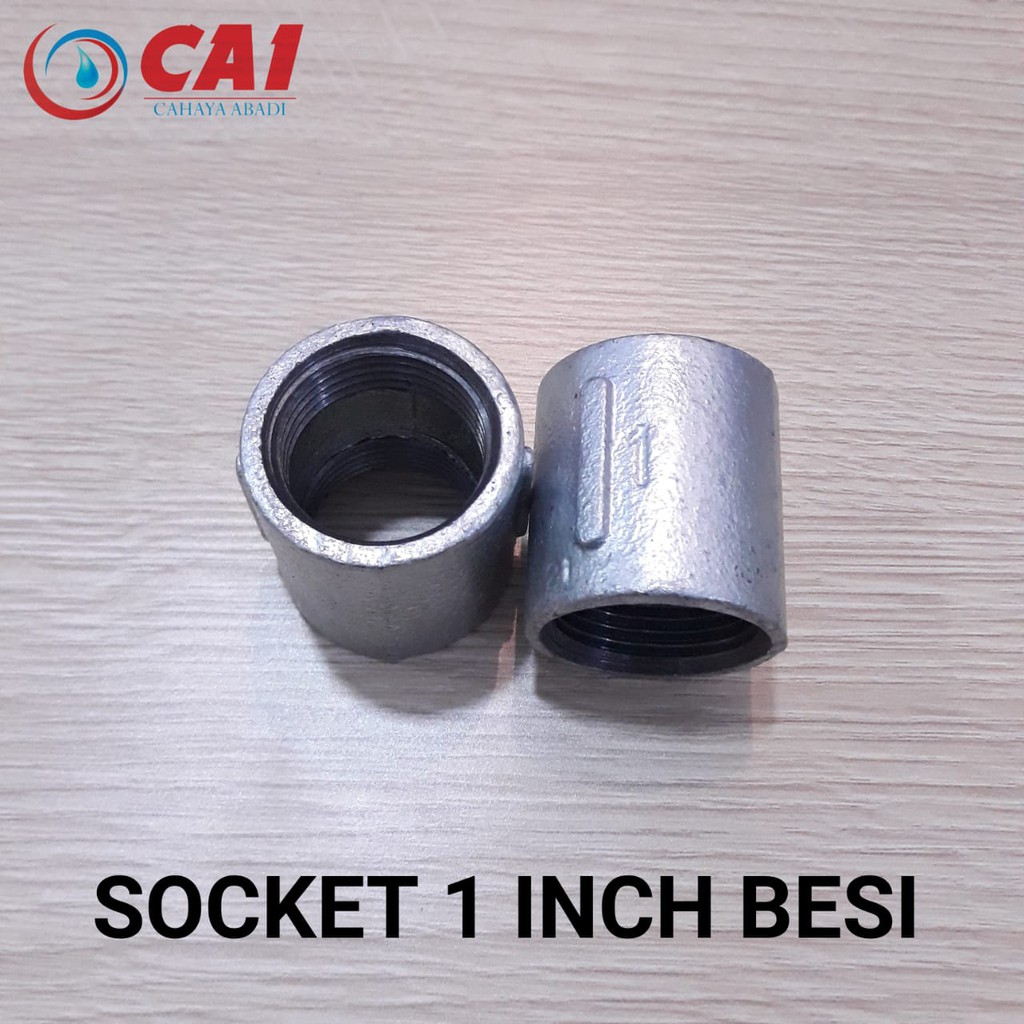 Jual GROSIR - SOCKET BESI 1 INCH - SAMBUNGAN PIPA BESI GALVANIS ...